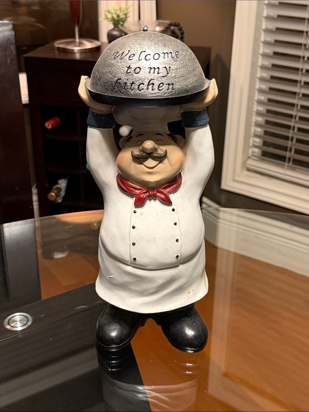 14” Bistro Chef “Welcome to My Kitchen” Figurine – Kitchen Decor
